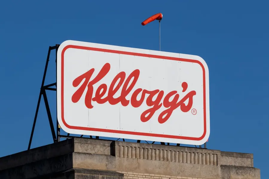 Kelloggs Sign On Top Of Building