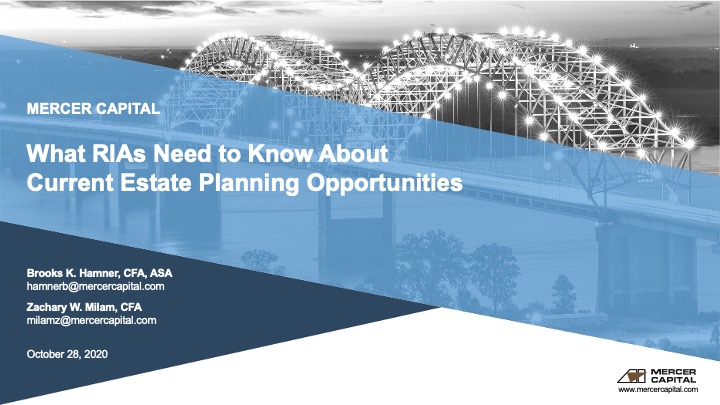 What RIAs Need to Know About Current Estate Planning Opportunities