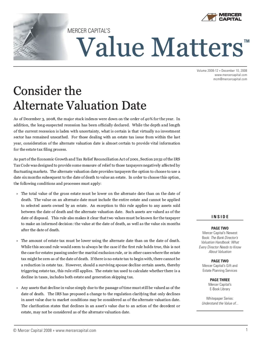 08 12 Value Matters