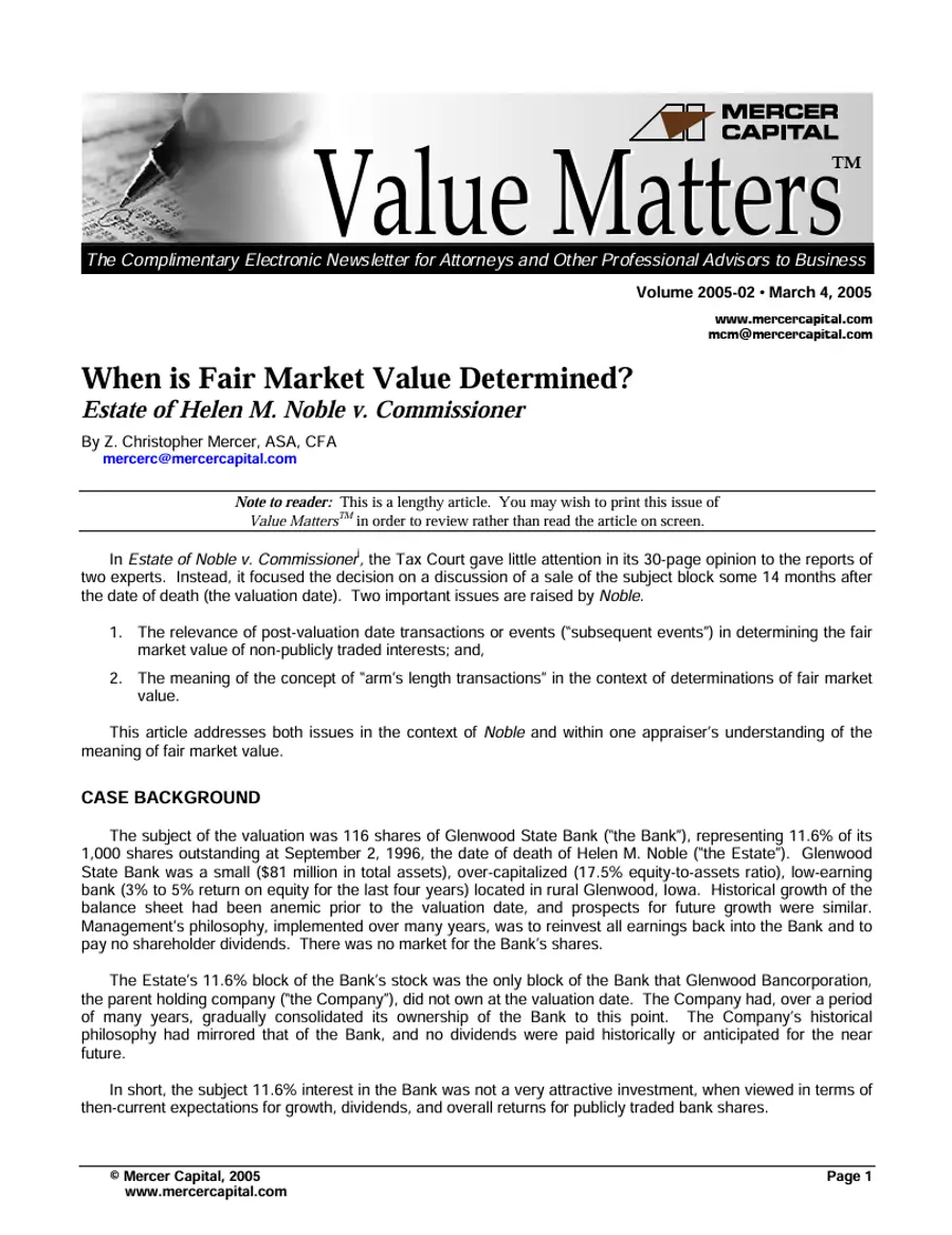 05 02 Value Matters