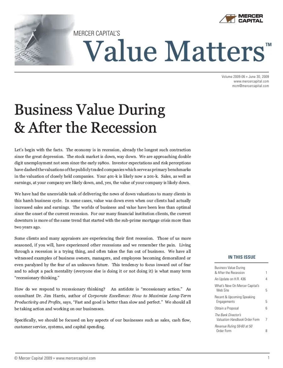 09 06 Value Matters