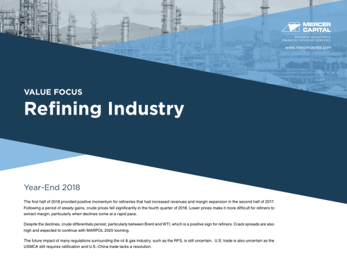 2018Q4 Refining Energy Industry