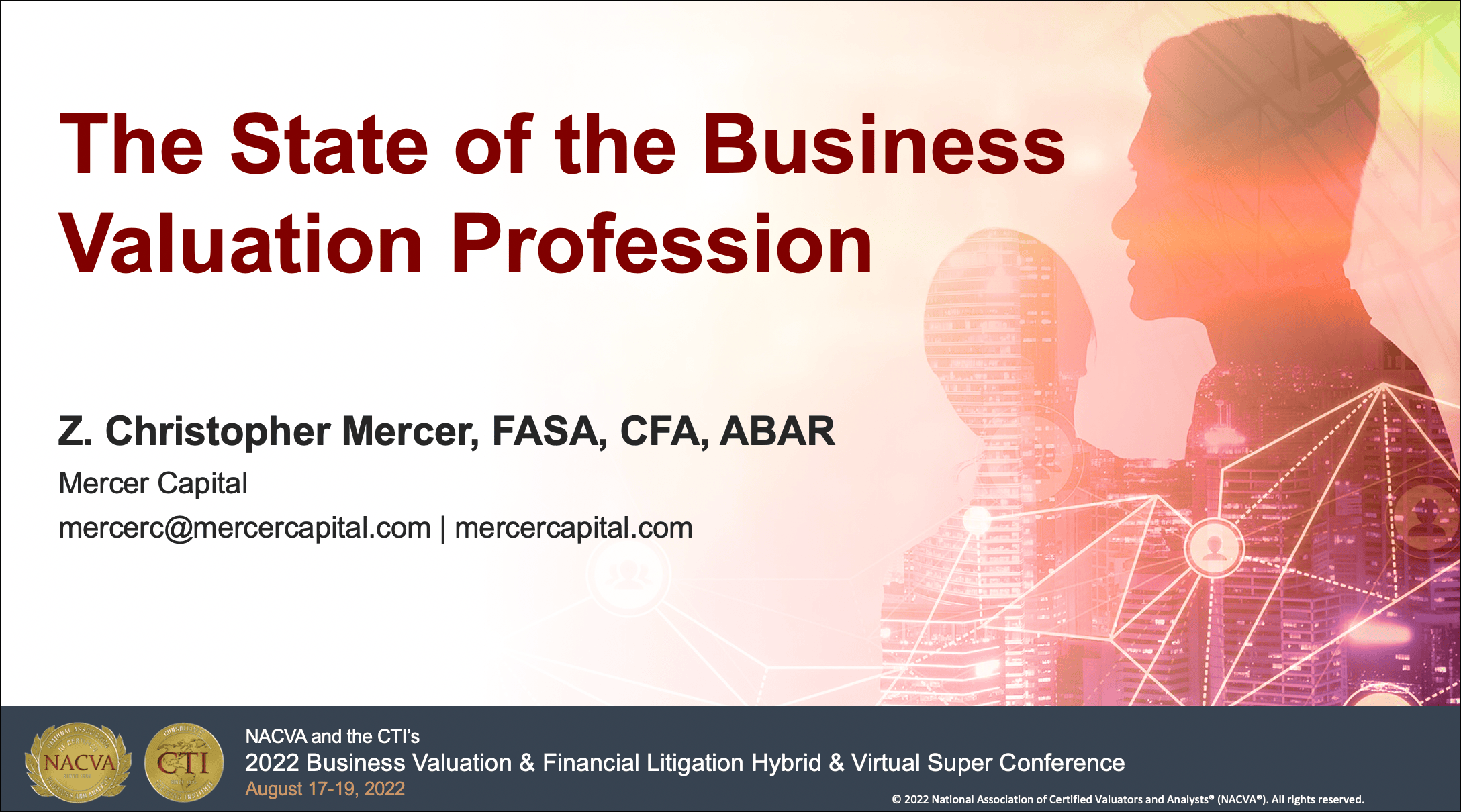 The State of the Business Valuation Profession,