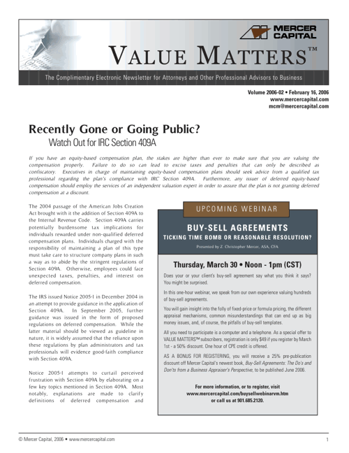 06 02 Value Matters