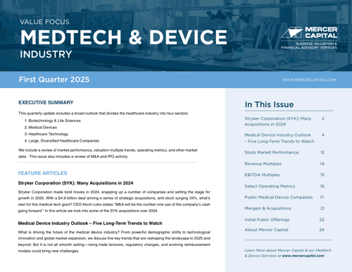 2025 Q1 Medtech Device