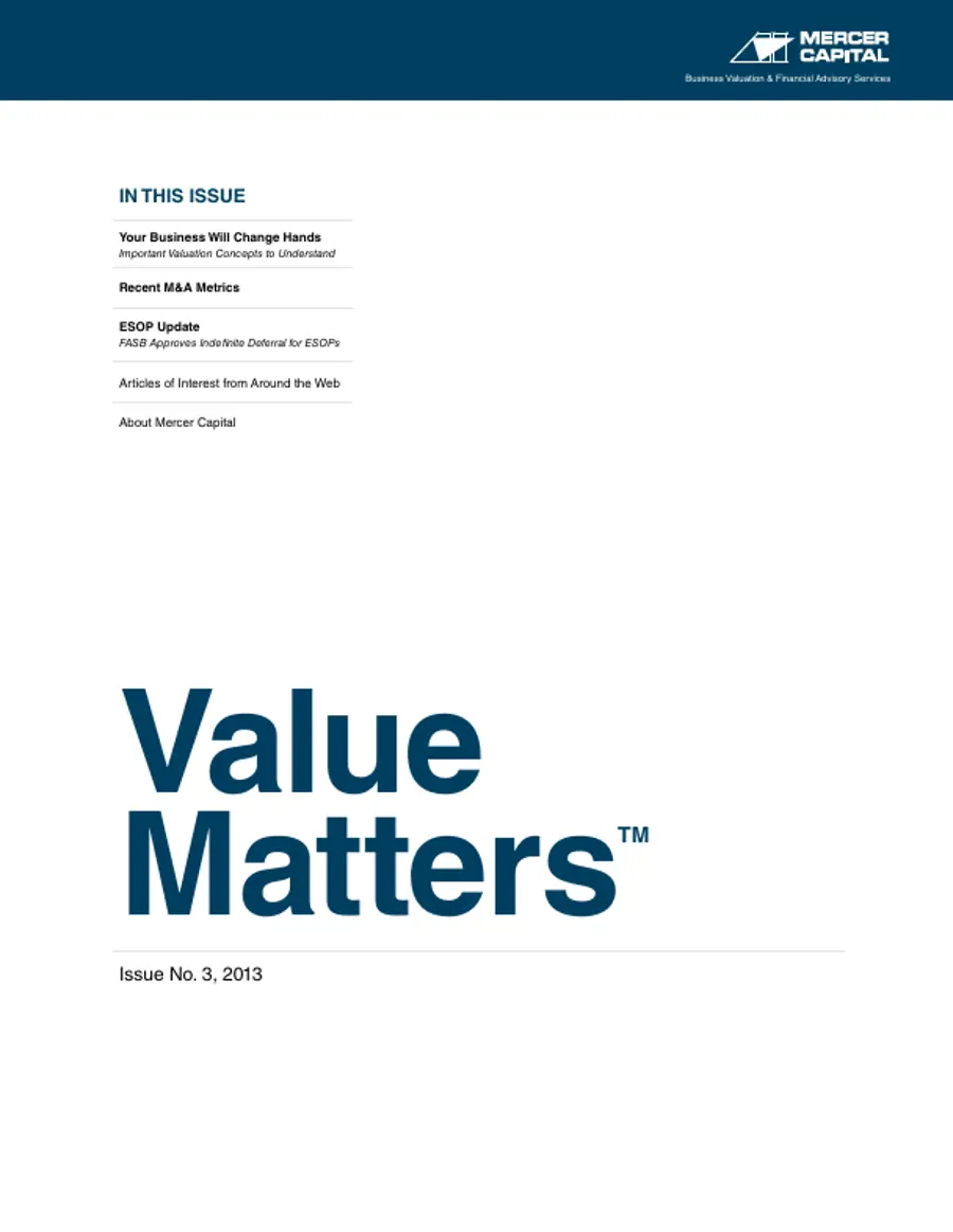 13 03 Value Matters