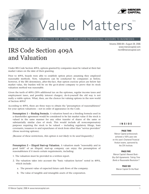 06 08 Value Matters