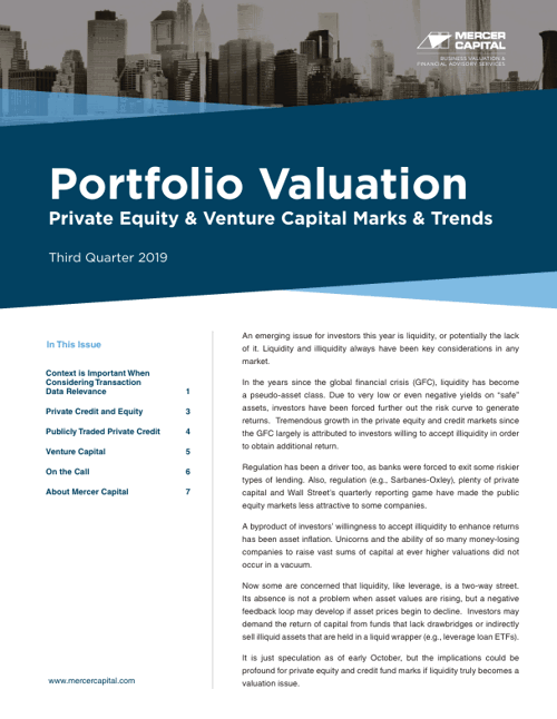 2019Q3 Portfolio Valuation