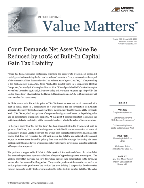 08 06 Value Matters