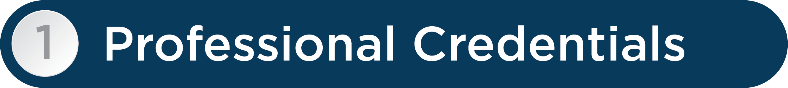 Professional Credentials