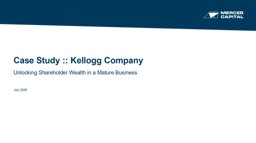 Case Study Kellogg Company Unlocking Shareholder Wealth