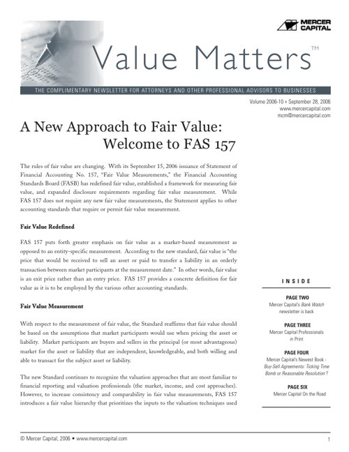 06 10 Value Matters